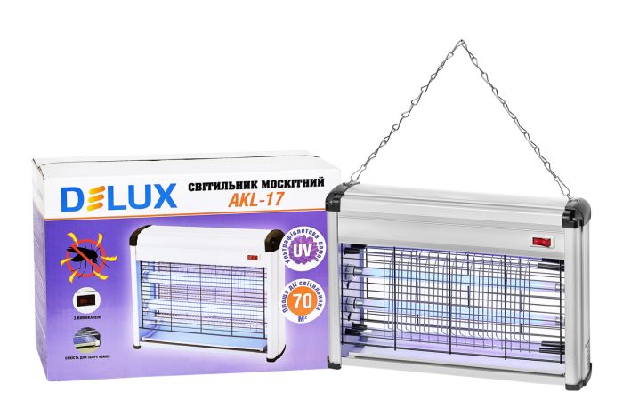 Уничтожитель насекомых на 70 кв.м Delux AKL-17 2х8 Вт