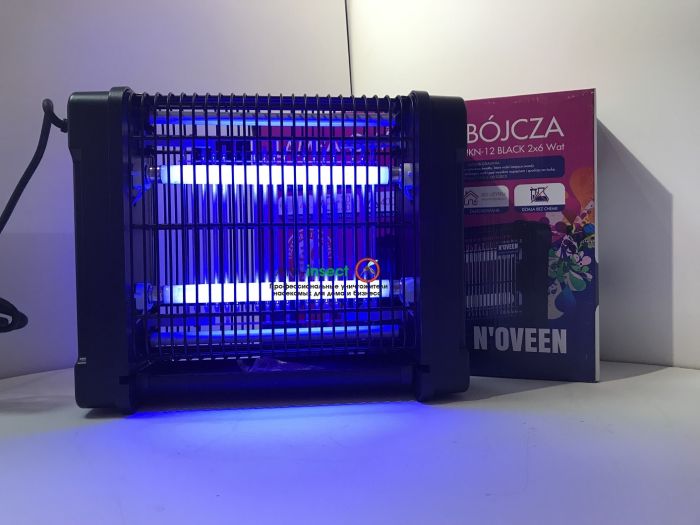 Знищувач комах на 40 кв. Noveen IKN-12 Чорний 2х6 Вт
